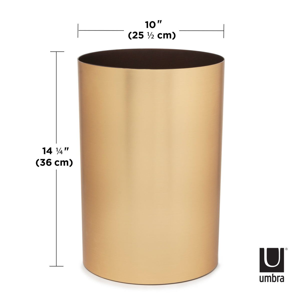 Bathroom Trash Cans | color: Matte-Brass