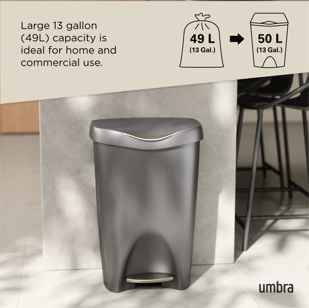 Kitchen Trash Cans | color: Nickel