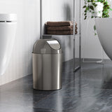 Bathroom Trash Cans | color: Nickel-Silver