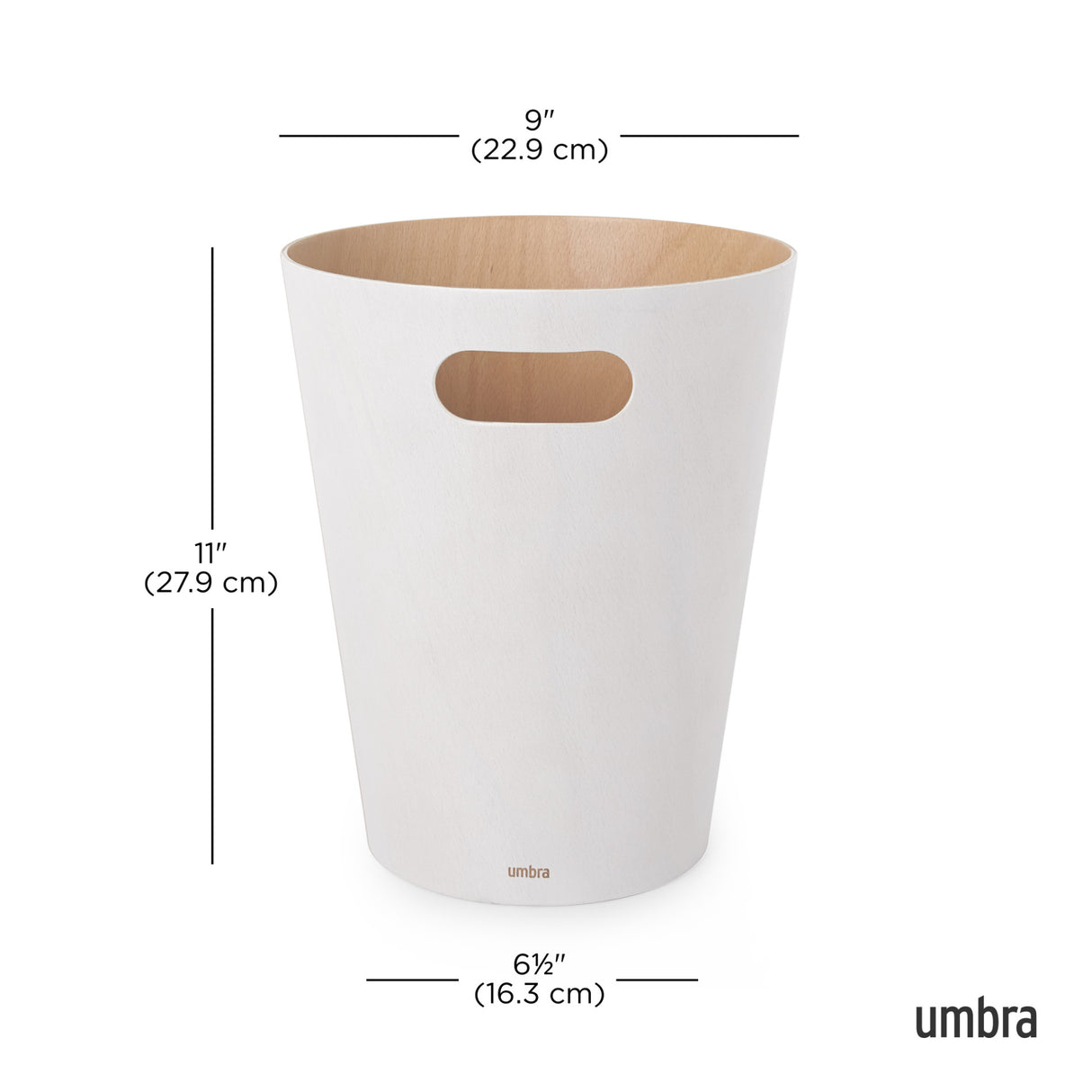 Bathroom Trash Cans | color: White-Natural