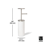 Toilet Paper Stands | color: White-Nickel