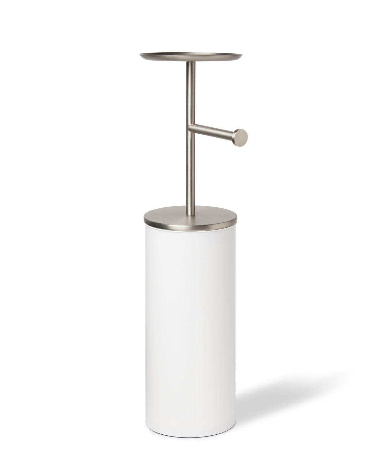 Toilet Paper Stands | color: White-Nickel