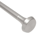 Single Curtain Rods | color: Nickel-Steel | size: 72-144" (183-366 cm) | diameter: 1" (2.5 cm)