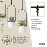 Hanging Planters | color: White-Black