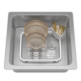 Dish Racks | color: White-Nickel