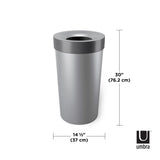 Kitchen Trash Cans | color: Grey-Nickel