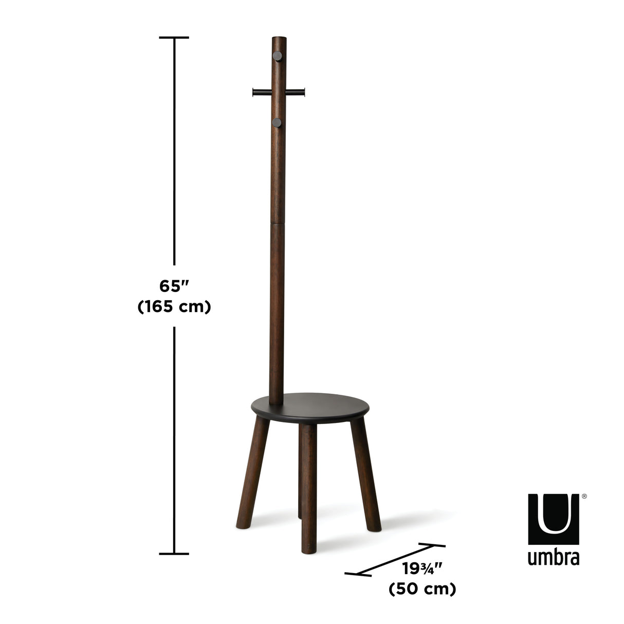 Coat Racks & Valets | color: Black-Walnut