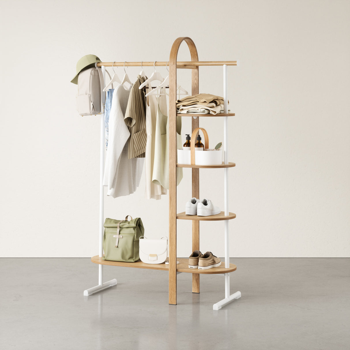 Garment Racks | color: White-Natural