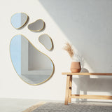 Wall Mirrors | color: Brass