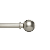 Single Curtain Rods | color: Eco-Friendly Nickel | size: 72-144" (183-365 cm) | diameter: 1" (2.5 cm)