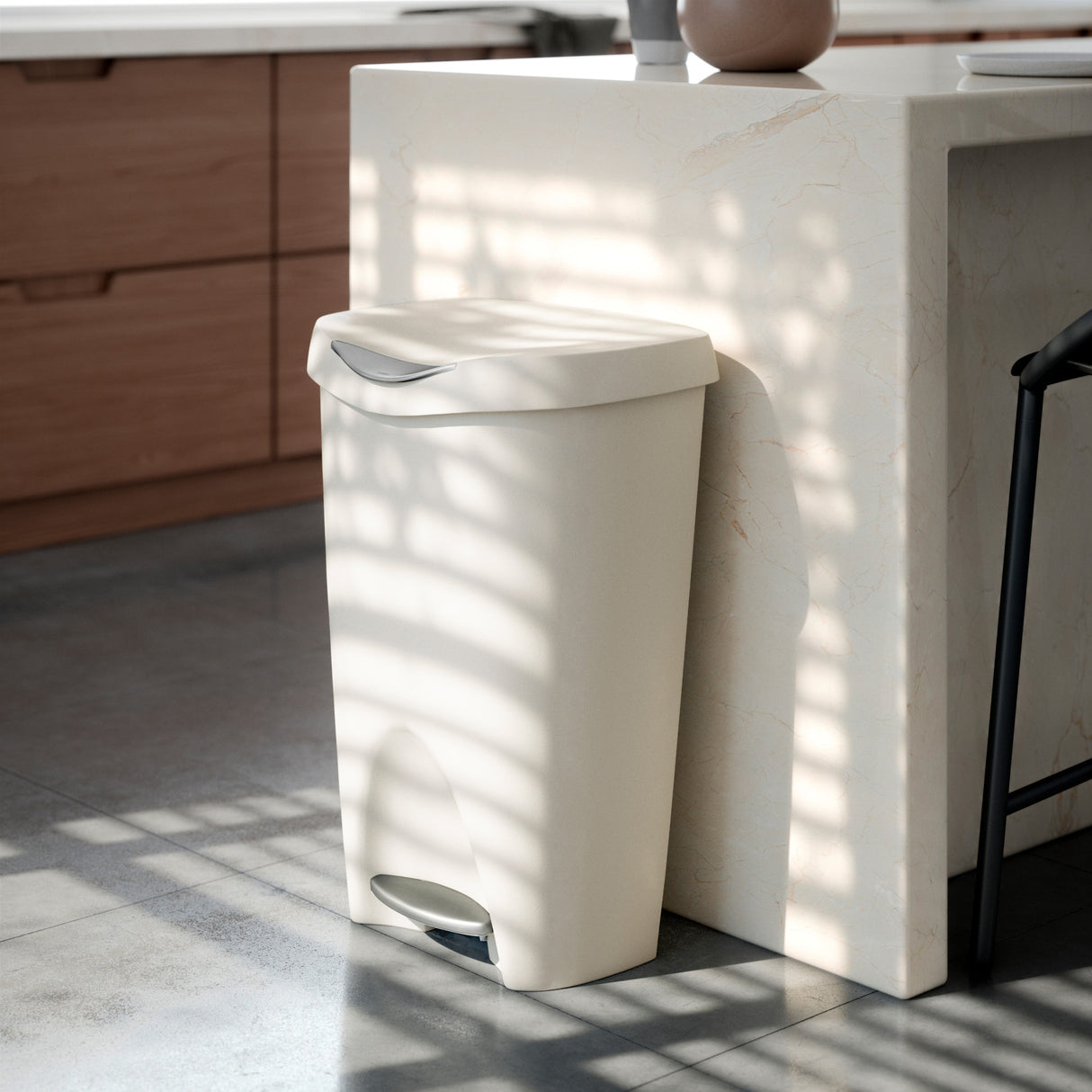 Kitchen Trash Cans | color: Sand