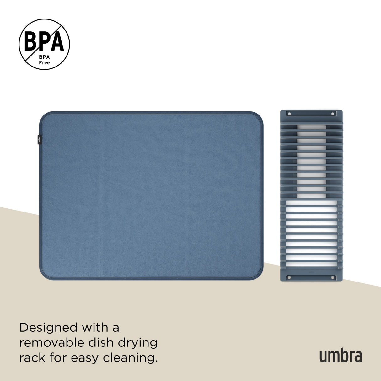 Dish Mats | color: Slate Blue